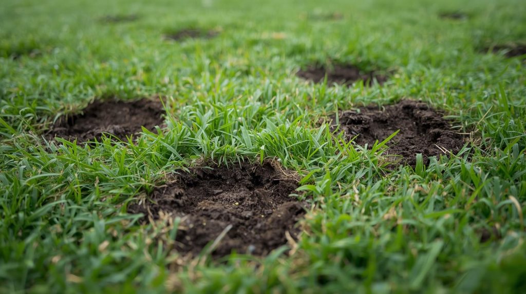 Mole damage eliminated with a Greenbug System